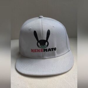 Kekemato White Bunny Cap NWOT